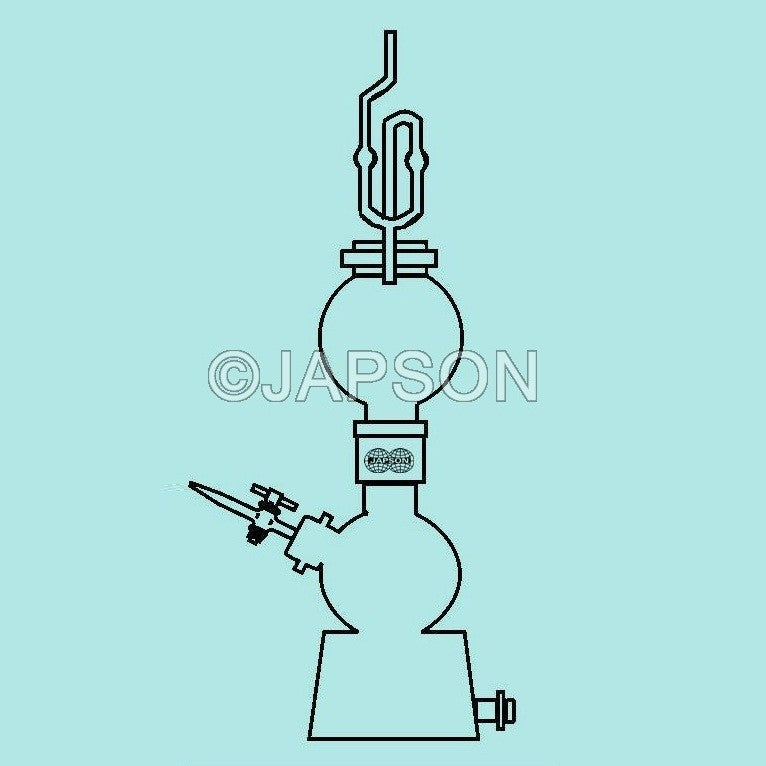 Kipps Gas Generating Apparatus, Clear Glass Kipps Gas Generating Apparatus, Clear Glass